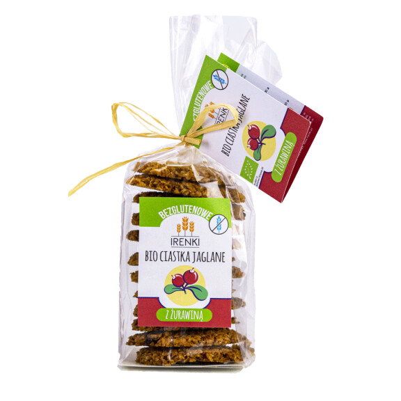 Biscuiți fără gluten cu merișor și millet bio 150 g