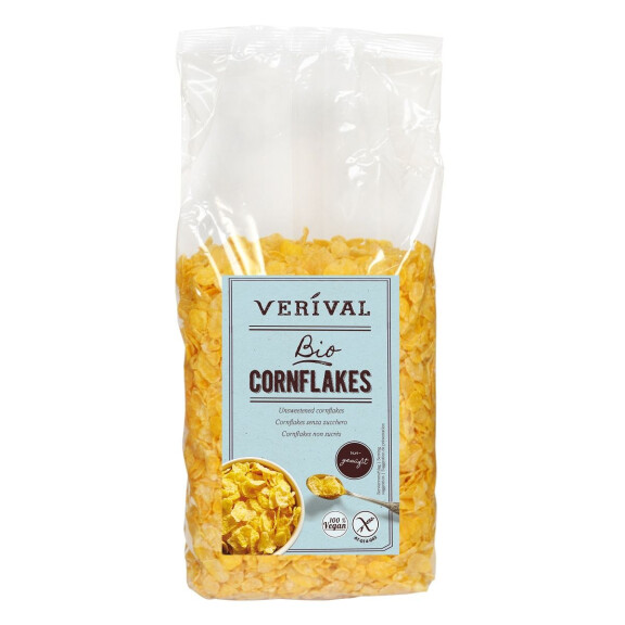 Fulgi de porumb fără gluten fără adaos de zaharuri bio 500 g - Verival