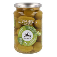 Măsline Bella Di Cerignola Măsline verzi cu sâmburi în murături Bio 350 g (180 g)