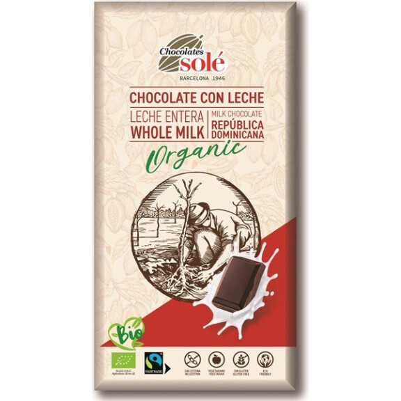 Ciocolată cu lapte BIO 100 g