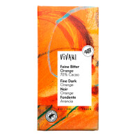 Ciocolată amară cu aromă de portocale BIO 100 g