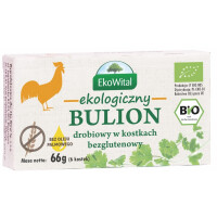 Bulion de pasăre tăiat în cubulețe fără gluten BIO 66 g