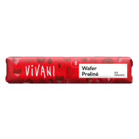 Tabletă de ciocolată cu lapte cu umplutură de nuga cu bucăți de vafe BIO 40 g - Vivani