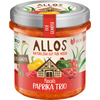 Pastă de legume cu trei tipuri de ardei fără gluten BIO 135 g