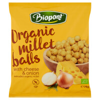 Chipsuri de brânză și ceapă fără gluten bio 75 g