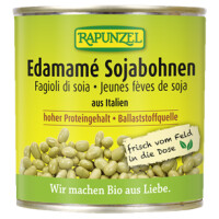 Boabe de soia Edamame în saramură BIO 200 g (130 g) (cutie) - Rapunzel