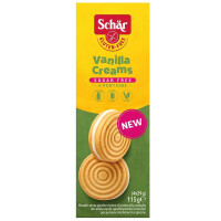 Creme de vanilie - Fursecuri cu cremă de vanilie fără zahăr și fără gluten 115 g - Schar