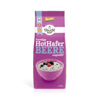 Fulgi de ovăz Demeter fără gluten cu fructe de pădure fără zahăr adăugat 400 g - Bauck Hof