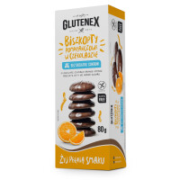 Prăjituri de burete de portocale acoperite cu ciocolată fără gluten, fără adaos de zahăr 80 g - Glutenex
