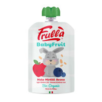 Piure de mere - afine - ovăz fără adaos de zaharuri începând cu 6 luni bio 100 g - FRULLA (Natura Nuova)