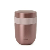 Oală de prânz din oțel inoxidabil din două piese aur roz 420 ml + 200 ml - Chic-mic