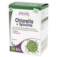 Chlorella + spirulina bio 200 comprimate - Physalis