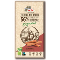 Ciocolată amară 56% cacao cu scorțișoară BIO 100 g