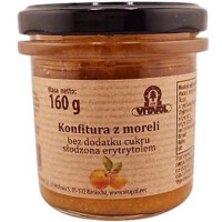 Dulceață de caise îndulcită cu eritritol fără zahăr 160 g