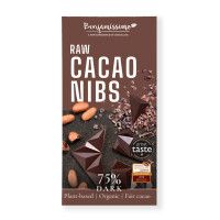 Ciocolată amară fără gluten cu boabe de cacao bio 60 g - Benjamissimo