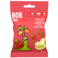 Gustări fără gluten de mere - căpșuni fără zahăr adăugat 40 g - BOB SNAIL
