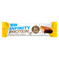 Baton proteic cu caramel și alune în ciocolată cu lapte fără gluten 55 g - MAXSPORT