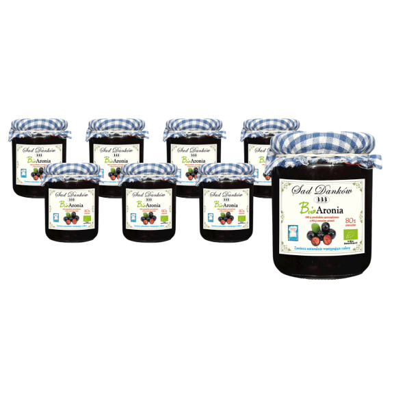 PACHET 8 x Chokeberry 80% BIO 260 g