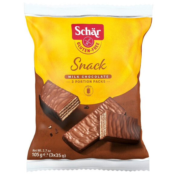 Napolitane Snack acoperite cu ciocolată fără gluten 105 g