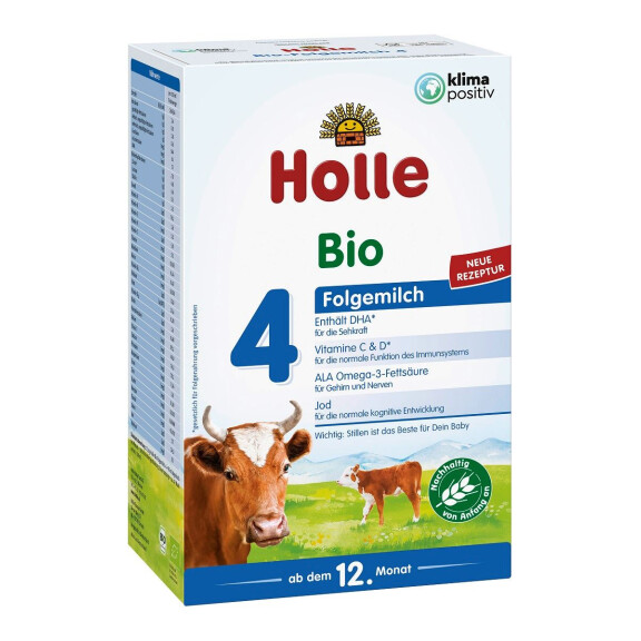 Lapte de vacă de continuare 4 pentru sugari de la 12 luni BIO 600 g - Holle