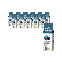 PACHET 12 x Cafea măcinată decofeinizată Arabica 100 % cafea etiopiană de comerț echitabil