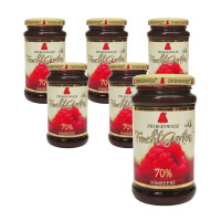 PACHET 6 x Mousse de zmeură fără gluten (70% fructe) BIO 225 g