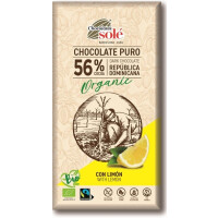 Ciocolată amară 56% cacao cu lămâie BIO 100 g
