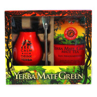 Set exclusiv (yerba mate mas energy guarana 400 g, saltea, bombilla) - Mate Green