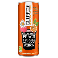 Băutură de fructe bio cu aromă de mușețel - portocale - piersici 250 ml - Clipper