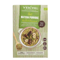 Fulgi de ovăz cu fibre, curmale, banane și matcha fără zaharuri adăugate bio 350 g - VERIVAL