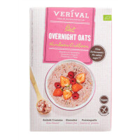 Fulgi de ovăz proteici cu zmeură și căpșuni fără gluten bio 350 g - VERIVAL