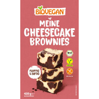 Mix de cheesecake-brownie fără gluten bio 420 g - BIOVEGAN