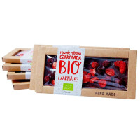 Ciocolată de post cu căpșuni și mure BIO 53 g
