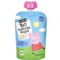 Piure de mere și pere cu ovăz BIO 100 g Peppa Pig - PURE&FUN
