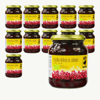 PACHET 12 x Fasole boabe în saramură în borcan BIO 360 g (240 g)
