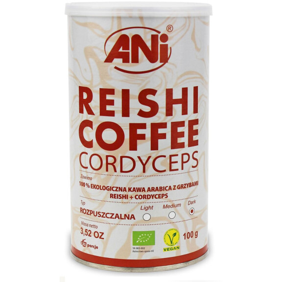 Cafea instant "reishi + cordyceps" BIO 100 g - ANI