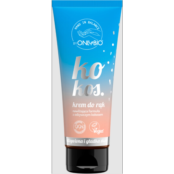 Cremă de mâini cu nucă de cocos 50 ml - ONLYBIO HAND IN BALANCE
