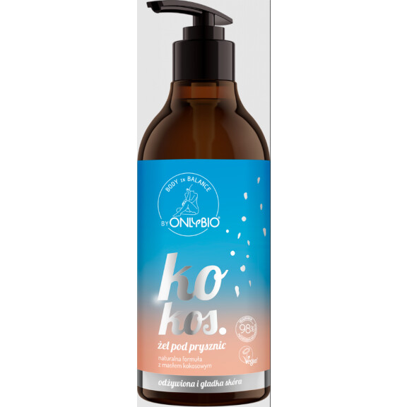 Gel de duș cu nucă de cocos 400 ml - OnlyBio Body in Balance