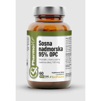 Seaside extract de pin 95% opc fără gluten 60 capsule - Pharmovit (etichetă curată)