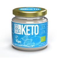 Keto Cremă de migdale cu ulei Mct fără zahăr adăugat Bio 200 g - Cacao