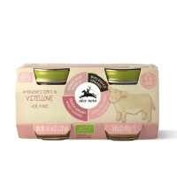 Cremă de vițel fără gluten din 4 luni bio (2 x 80 g) 160 g - Alce Nero