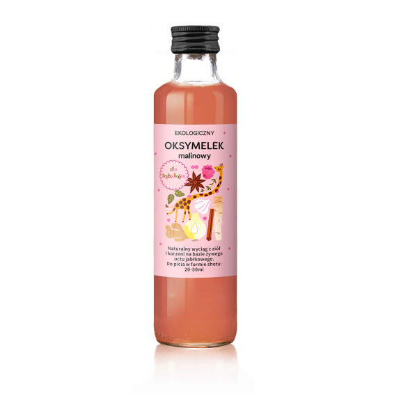 Zmeură Oxymelek pentru bule bio 250 ml - Delicat (acidifiant)