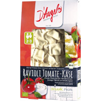 Ravioli cu roșii și brânză ricotta bio 250 g - D`Angelo