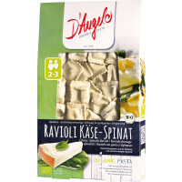 Ravioli cu brânză și spanac bio 250 g - D`Angelo