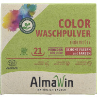Pudră de spălat cu flori de tei pentru țesături colorate eco 1 kg (21 spălări) - Almawin