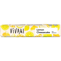 Tabletă de ciocolată cu lapte cu umplutură de cheesecake cu lămâie bio 40 g - Vivani