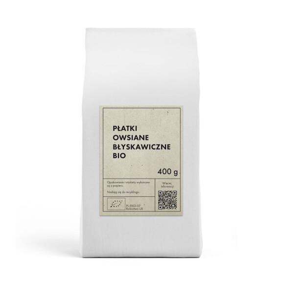 Fulgi de ovăz instant bio 400 g - THE PLANET
