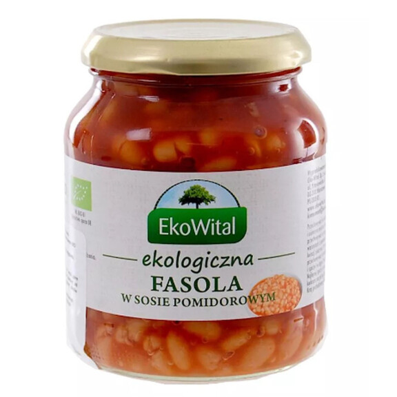 Fasole albă în sos de roșii BIO 360 g - Ekowital