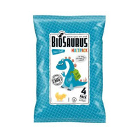 Dinosaurs chipsuri de porumb cu sare de mare fără gluten BIO 4x15 g