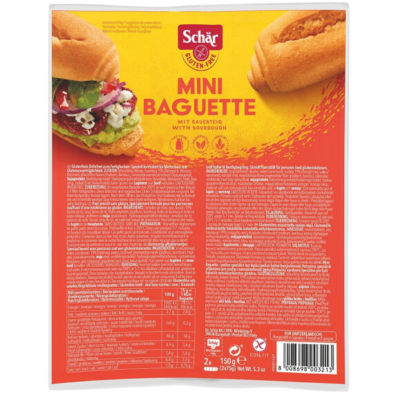 Mini baghete - baghete la caserolă FĂRĂ GĂRZI.150 g